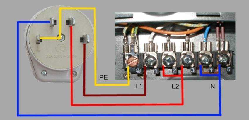 Подключение плиты электрической 220 схема