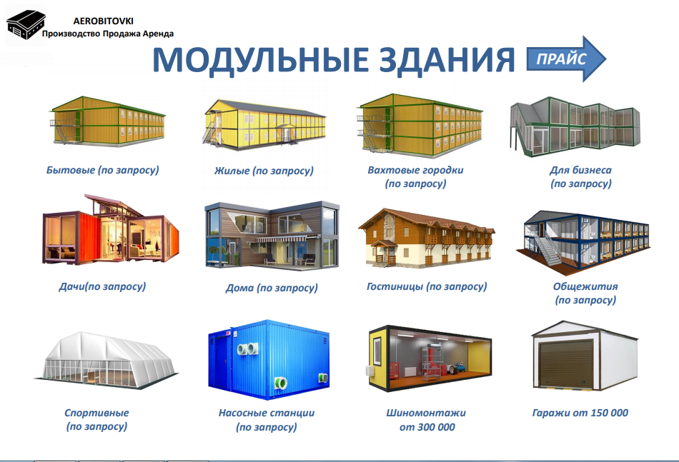 Готовые проекты модульных зданий