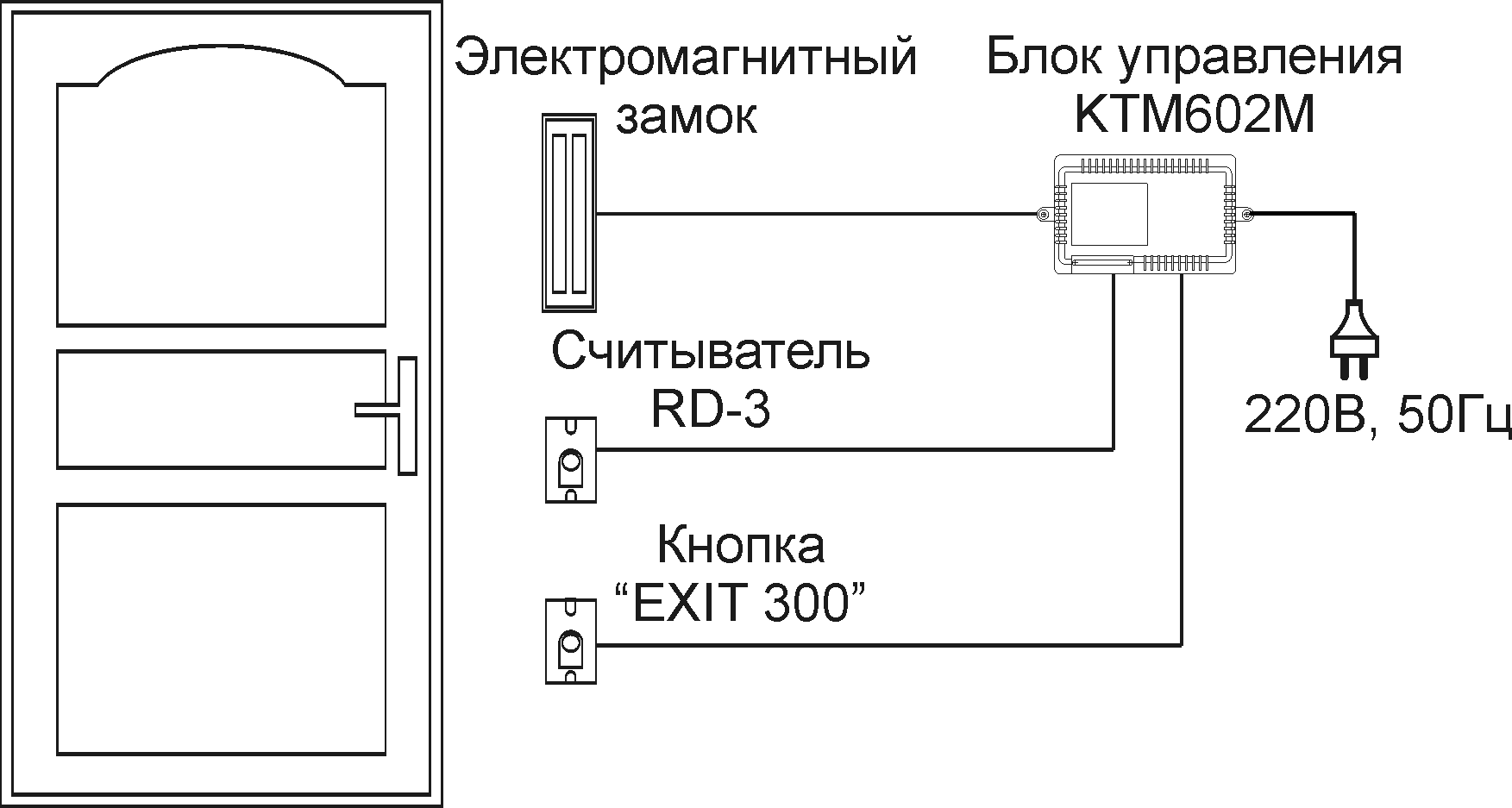 Электромагнитный замок на входную дверь схема