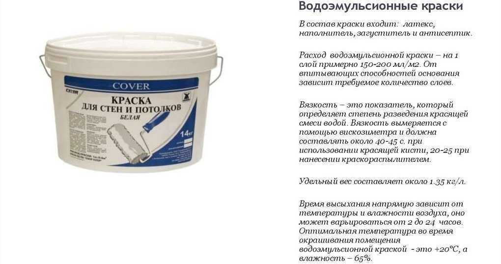 Водоэмульсионная краска для стен