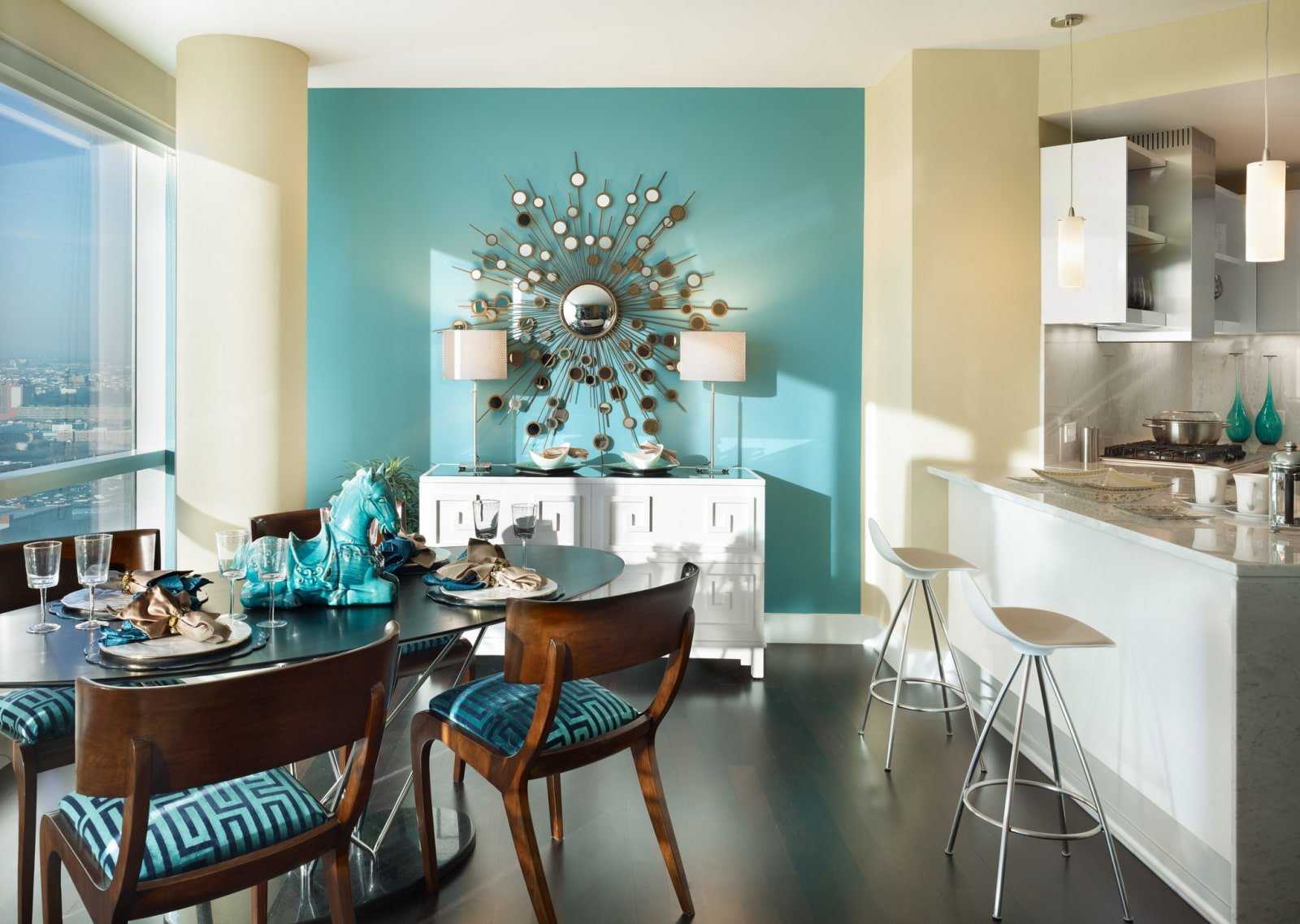 Синяя кухня: варианты дизайна, сочетания цвета, реальные фото