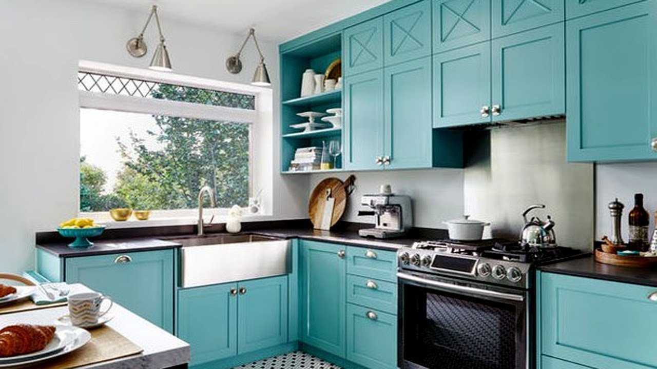 кухни бирюзового цвета фото
