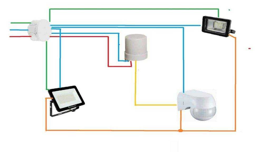 Датчик движения для включения света схема подключения и регулировка