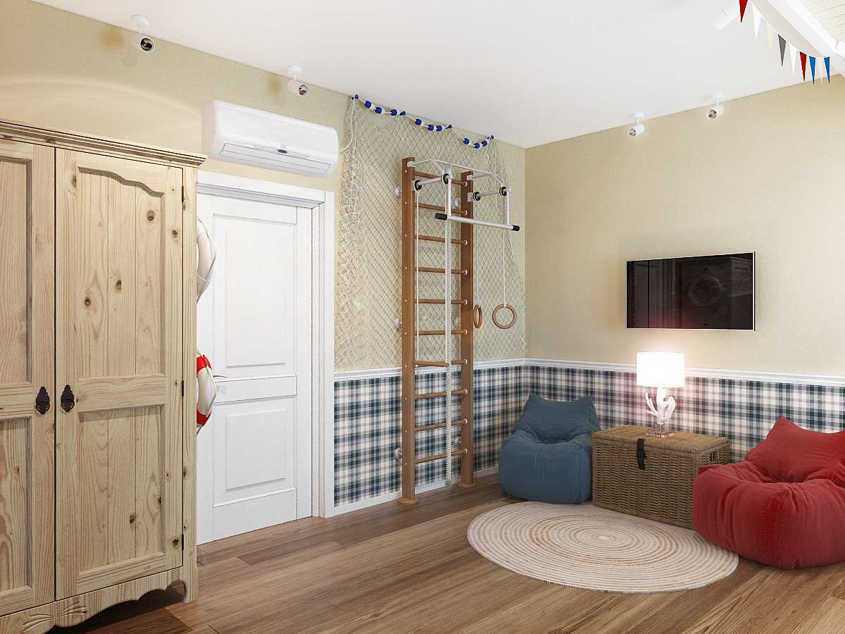 Комната для мальчика в шотландском стиле
