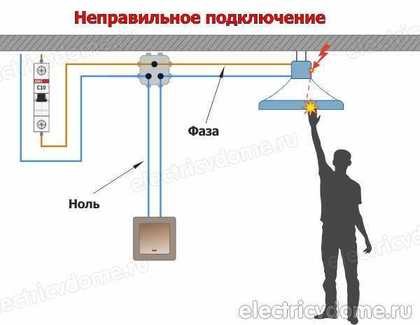 На выключатель идет ноль. Фаза или ноль подается на выключатель освещения. Выключатель схема фаза ноль. На выключатель идет ноль или фаза. Разрыв нуля на выключателе.