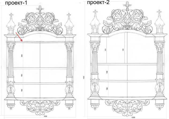 Подставка под иконы угловая своими руками из дерева чертежи
