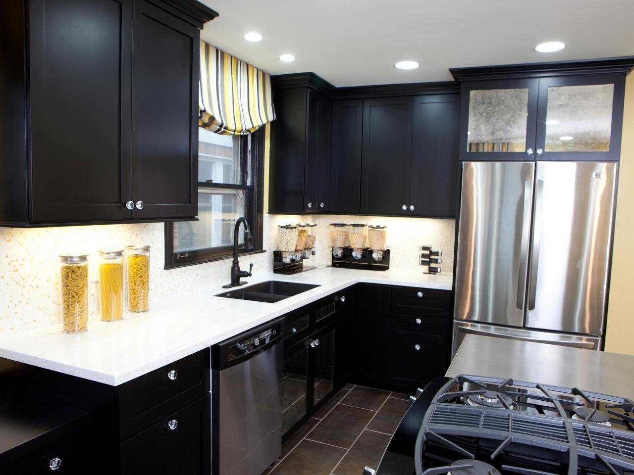 Дизайн кухни фото черно белой кухни фото