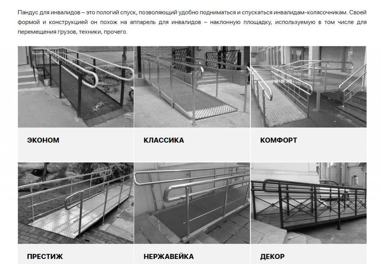 Требования к откидным пандусам для инвалидов гост — подробная информация
