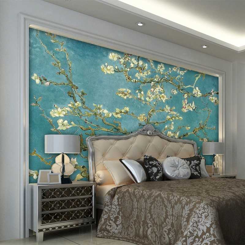 Обои van gogh в интерьере