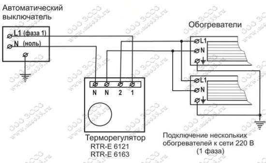 Eberle регулятор схема подключения